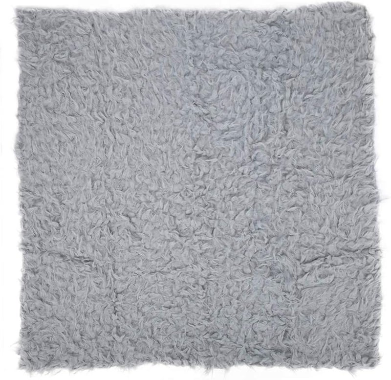 Grey Newborn Baby Photography Blanket Super Soft Plush Background Prop 0 3 Months - Image 1